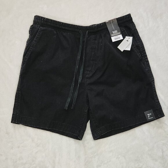 No Boundaries Other - 🩳 Men’s Distressed Black Shorts – Size Small 28–30, 100% Cotton, NWT